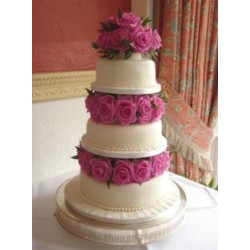 All Rose Display - Wedding Cake